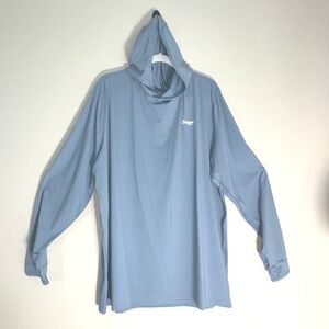 Seager Escala Sunshirt Faded Denim Blue Hoodie Uphill Collection XXL NEW